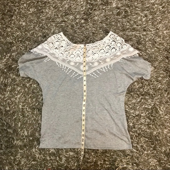 Lace Boatneck Shirt - Picture 7 of 8